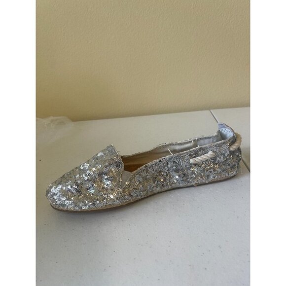 Gianni Bini sequined silver Espadrilles Size 9 - Picture 4 of 13